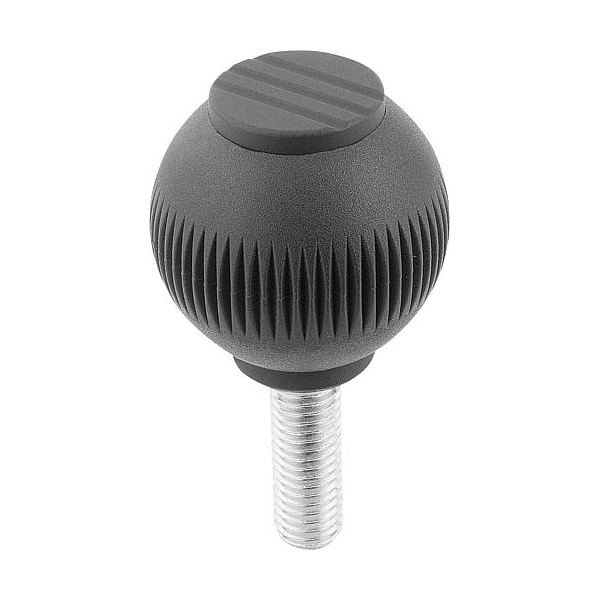 Ball Grips, external thread, metric